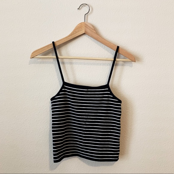 Brandy Melville Tops - BRANDY MELVILLE // Blue & White Striped Tank